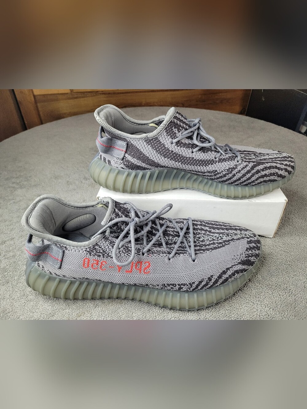 adidas Yeezy Boost 350 V2 Beluga 2.0 Shoes Mens 11.5 Gray Primeknit AH2203